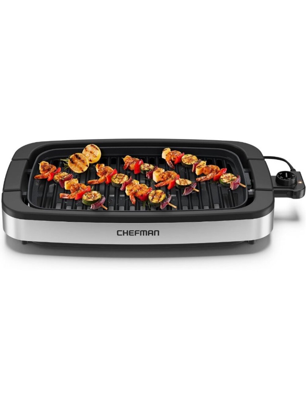 Extra Large Smokeless Indoor Electric Grill - Nonstick BBQ Tabletop with Temp